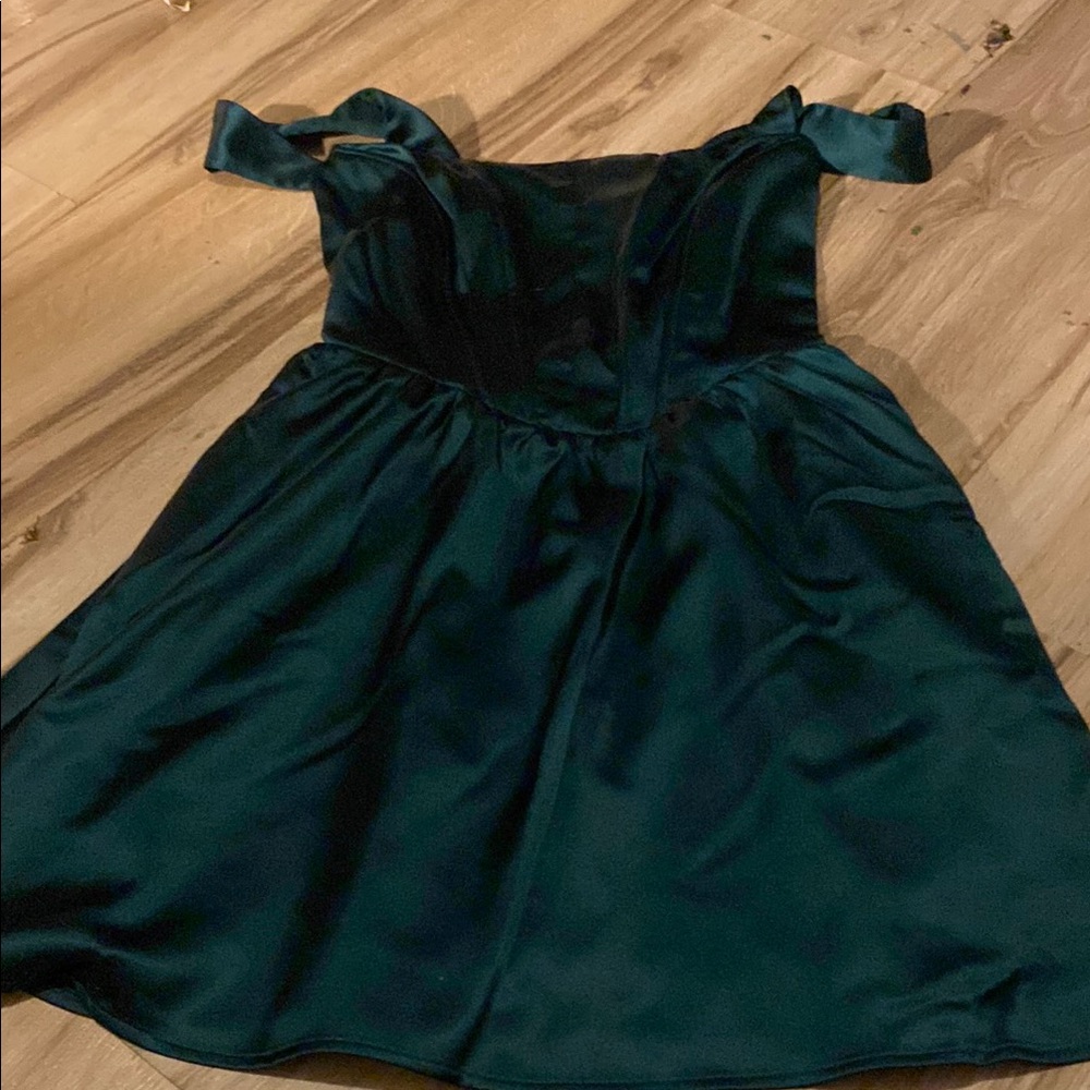 Elegant Kids Dress in Dark Green